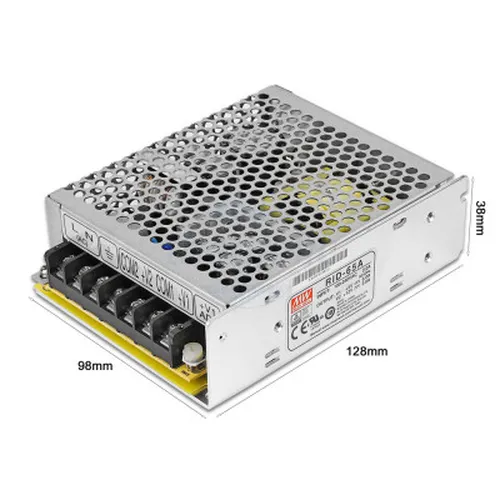 RID-65A Nguồn Xung Mean Well Ra Hai Điện Áp 5V 6A 12V 3A 66W