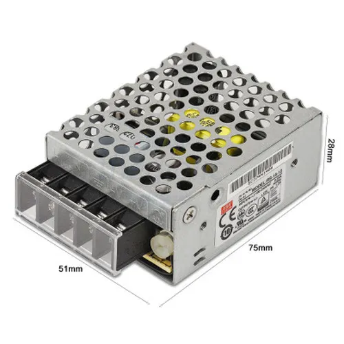 RS-15-12 Nguồn Xung Mean Well 12V 1.3A 15.6W