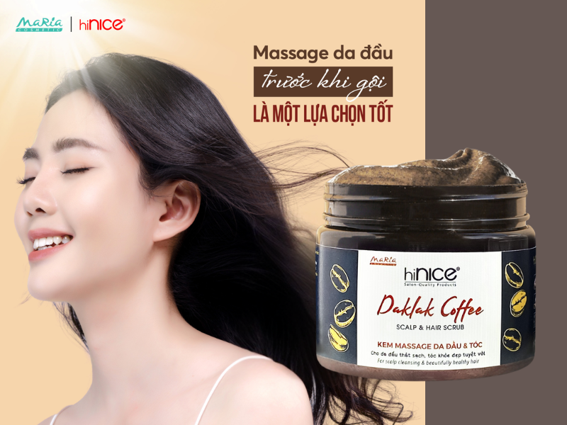 Kem Massage Da đầu & Tóc Daklak Coffee hiNICE với nhiều công dụng vượt trội
