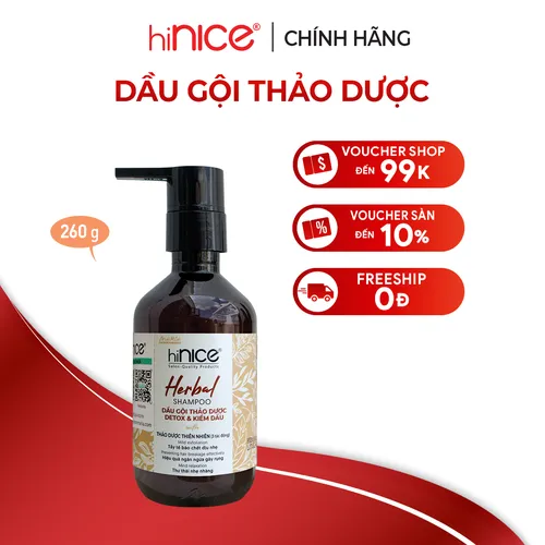 Dầu gội tinh dầu Thảo Dược hiNICE 260g