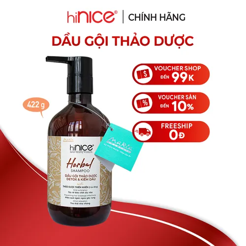 Dầu gội tinh dầu Thảo Dược hiNICE 422g
