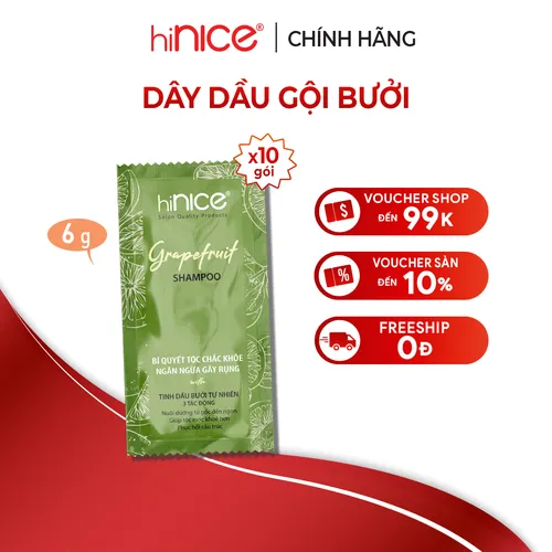 [Dây 10 gói] Dầu gội tinh dầu Bưởi Grapefruit hiNICE 6g