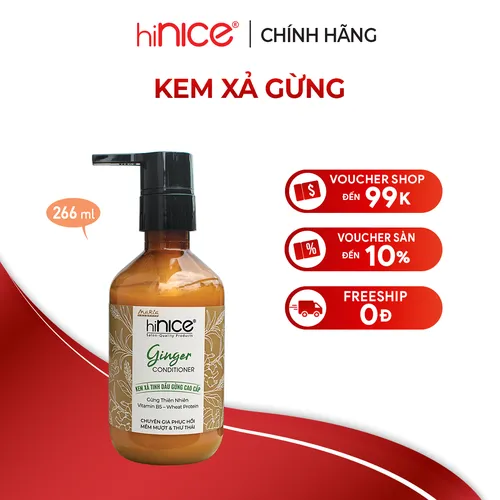 Kem xả tinh dầu Gừng hiNICE 266ml