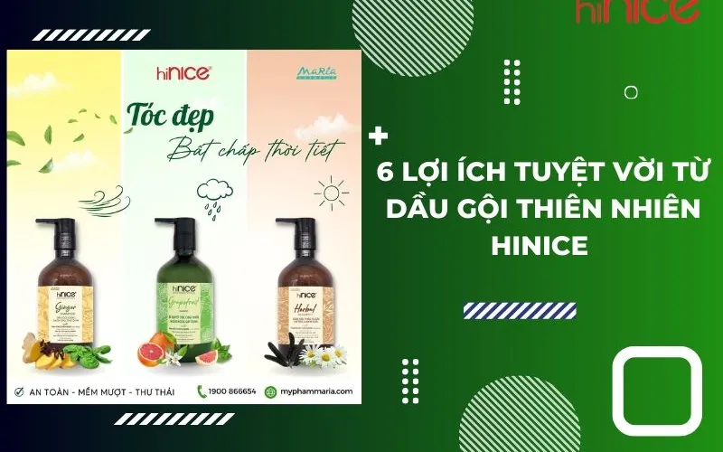 5 lợi ích tuyệt vời từ dầu gội thiên nhiên hiNICE mà bạn chưa biết