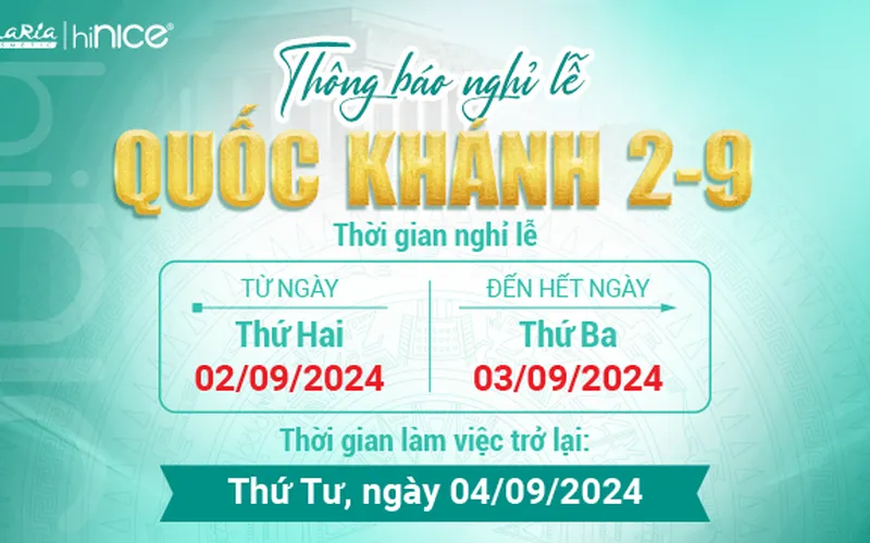 HINICE THÔNG BÁO NGHỈ LỄ 2/9