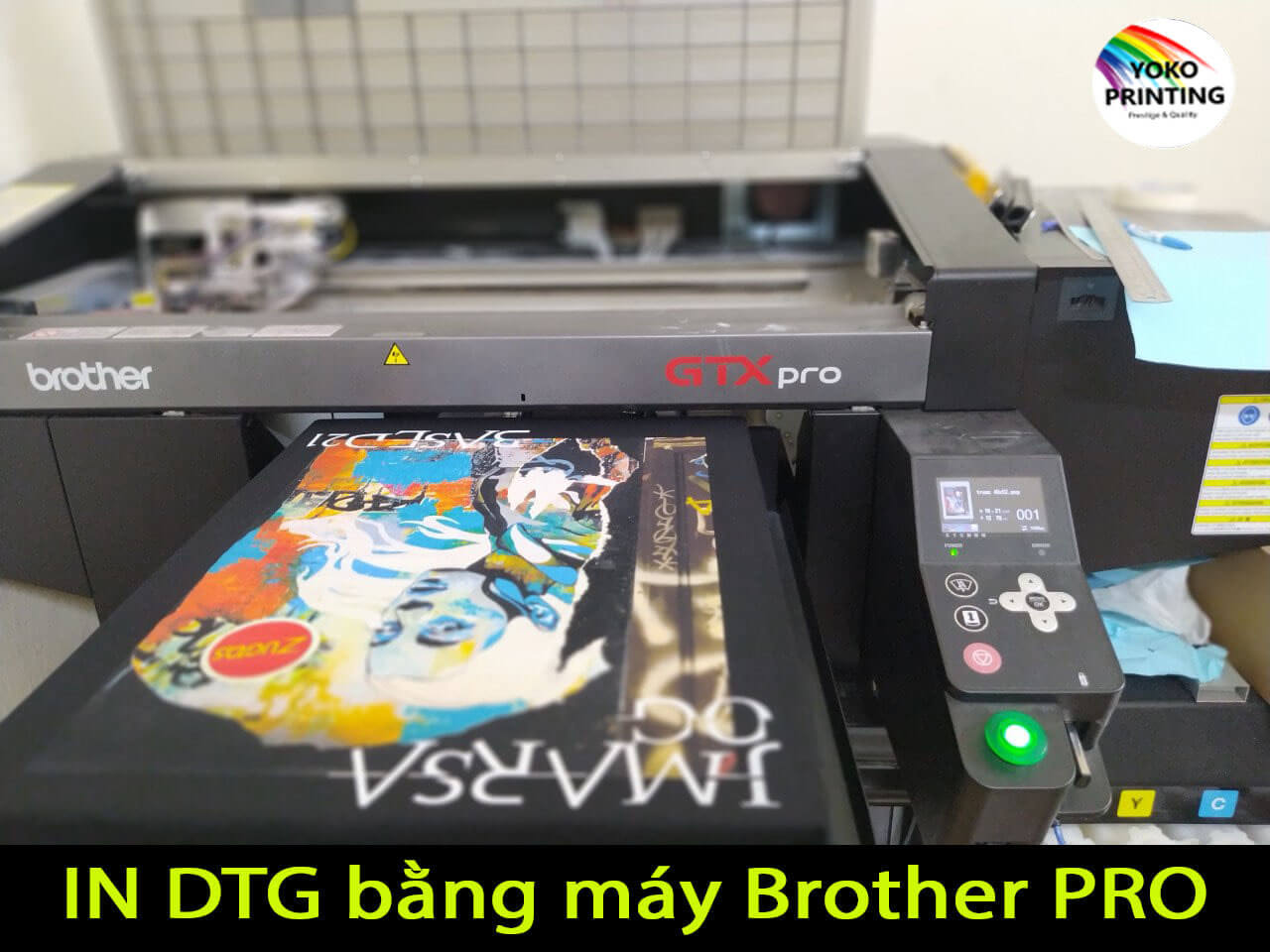 Machine direct to garment printing