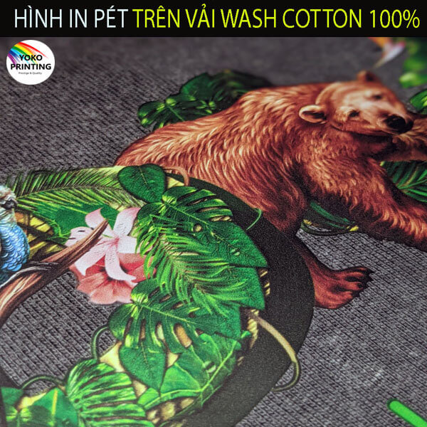 hinh in pet len vai cotton tu nhien vo cung sac net