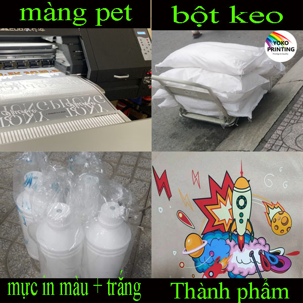 nguyen lieu in hinh pet chuyen nhiet