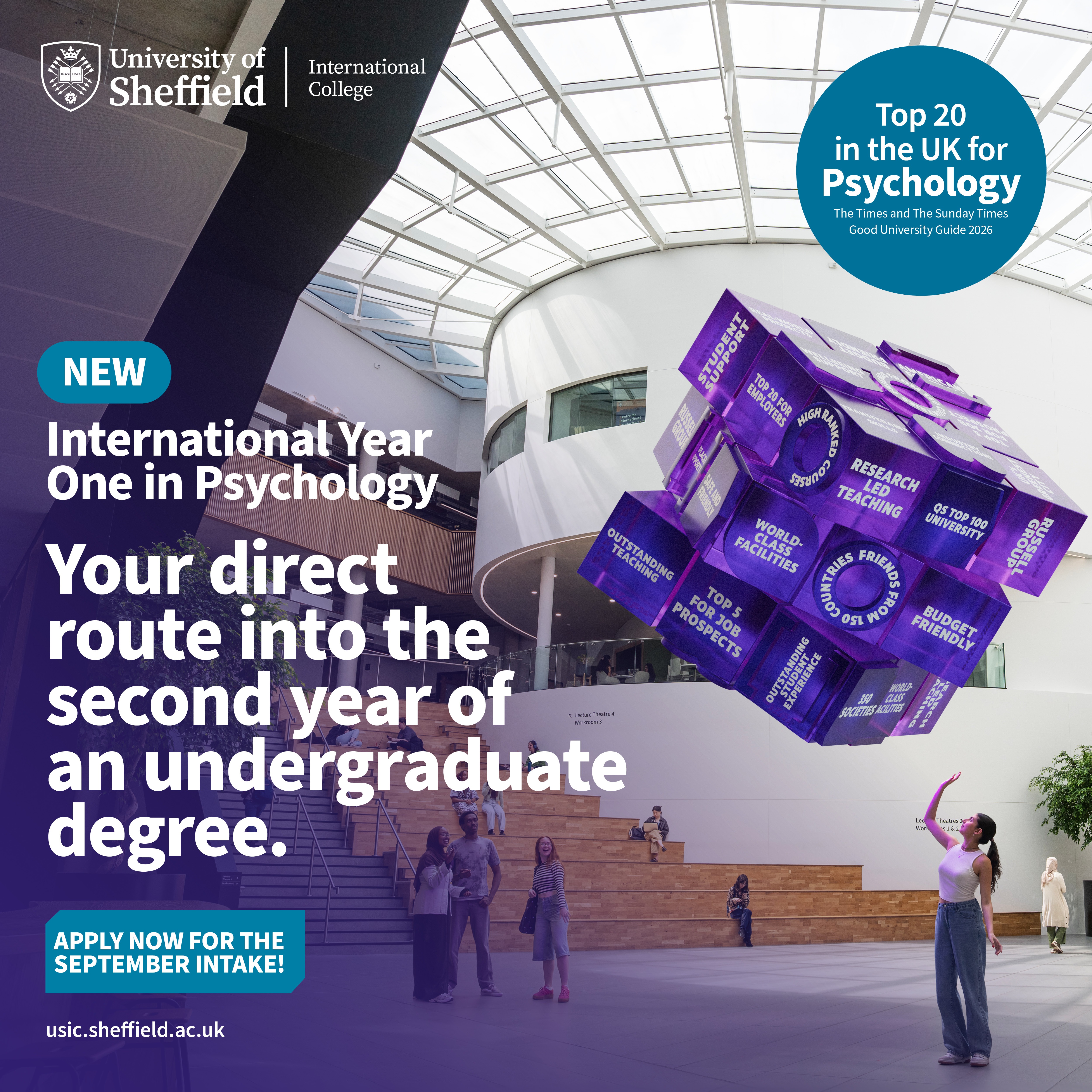 Ngành Tâm Lý Học Tại Đại Học Sheffield Xếp Hạng 20 Toàn Nước Anh