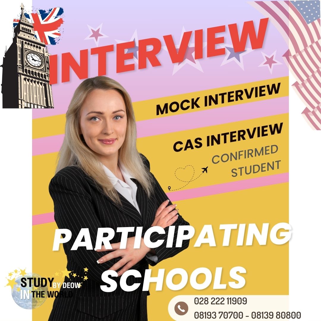 Danh sách Trường Đại học phỏng vấn thử visa