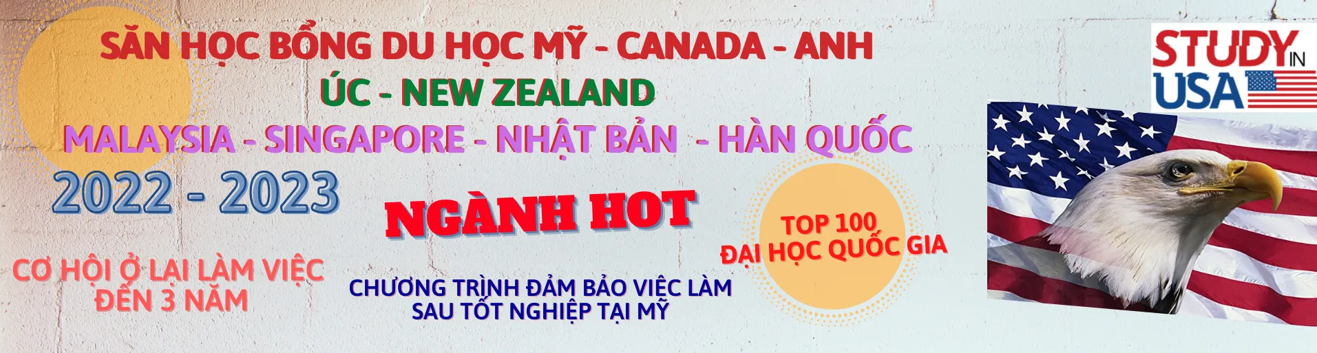 Tư vấn du học uy tín Mỹ, Canada, Anh, Úc, New Zealand, Malaysia, Singapore, Nhật Bản, Hàn Quốc