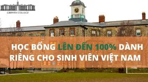 Trường Griffith College (Ireland) Trao Học Bổng Lên Đến 100%
