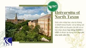 Nhiều Lợi Ích Hấp Dẫn Từ Đại Học University of North Texas (Bắc Texas) Cho Sinh Viên Đi Kỳ Tháng 1/2024