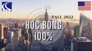 ĐẠI HỌC MỸ: CƠ HỘI HỌC BỔNG ĐẾN 100% NĂM 2022