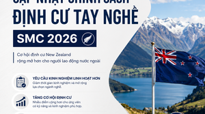 NEW ZEALAND CẬP NHẬT DIỆN ĐỊNH CƯ TAY NGHỀ SMC TỪ 24/08/2026