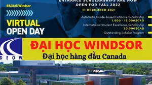 UNIVERSITY OF WINDSOR - HỌC BỔNG 36.000CAD - DEOW VIETNAM