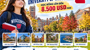Du Học Mỹ 2027: Khám Phá 6 Trường University of Wisconsin – Học Bổng Đến 8.500 USD/Năm