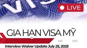 CẬP NHẬT CHÍNH SÁCH MIỄN PHỎNG VẤN THỊ THỰC MỸ - THÁNG 7/2025