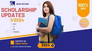 Học Bổng Du học Tiếng Anh - Tin tức học bổng du học tháng 1/2024