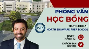 Phỏng Vấn Học Bổng 30% Trung Học Nội Trú North Broward Prep School ngày 1/12/2023