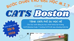 TRẠI HÈ CATS ACADEMY BOSTON 2026 (STEM - BUSINESS - BASKET BALL - ENGLISH - ARTS)