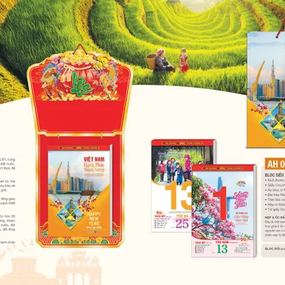 Lịch Bloc 25x35: AH05  - VN HẠNH PHÚC THỊNH VƯỢNG