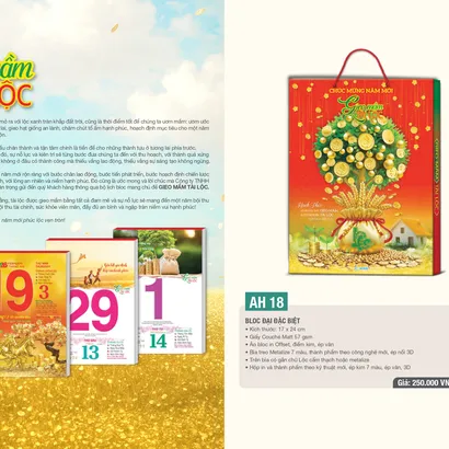 Bloc 16 X 24 - AH 18 (GIEO MẦM TÀI LỘC)