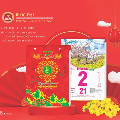 Lịch bloc đại TĐ 24 (PHONG CẢNH VIỆT NAM)