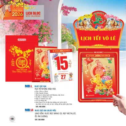 Lịch Bloc 25x35: NB4 - RỰC RÕ NHỮNG MÙA HOA