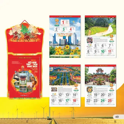 LỊCH 52 TUẦN AH25 (VIỆT NAM TINH HOA SÁNG NGỜI )