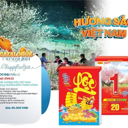 Lịch bloc đại DVA15 (HƯƠNG SẮC VIỆT NAM)