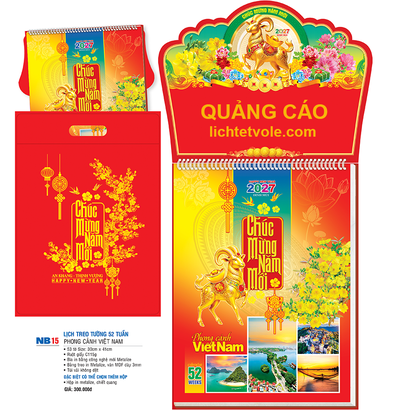 LỊCH 52 TUẦN NB15 (PHONG CẢNH VIỆT NAM)