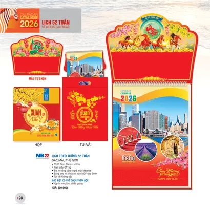 LỊCH 52 TUẦN NB22  (SẮC MÀU THẾ GIỚI)