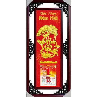 Lịch phù điêu  - THỊNH VƯƠNG 01