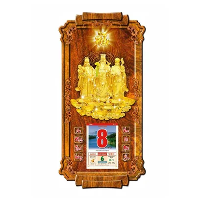 LỊCH GỖ - PHÚC LỘC THỌ VL12