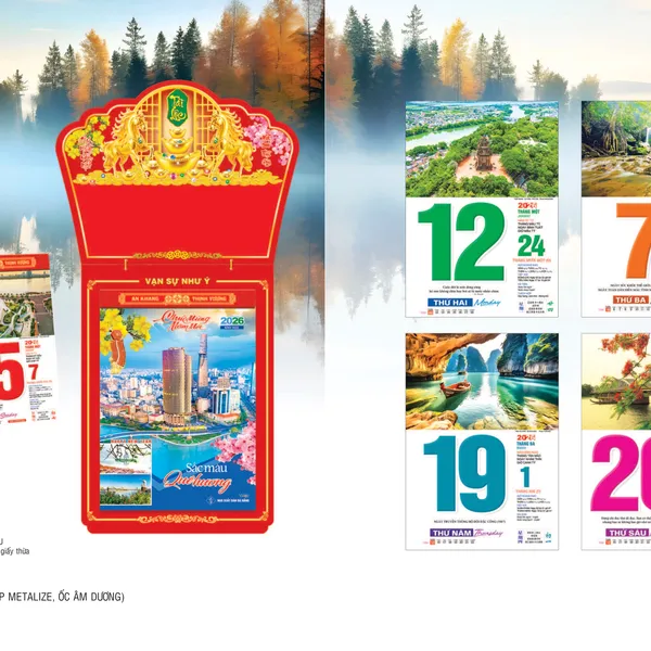 Lịch Bloc 20x30 NB05 - SẮC MÀU QUÊ HƯƠNG