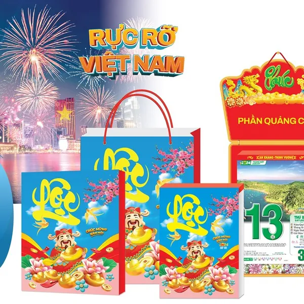 Lịch Bloc 35x53: DVA01/02 - RỰC RỠ VIỆT NAM