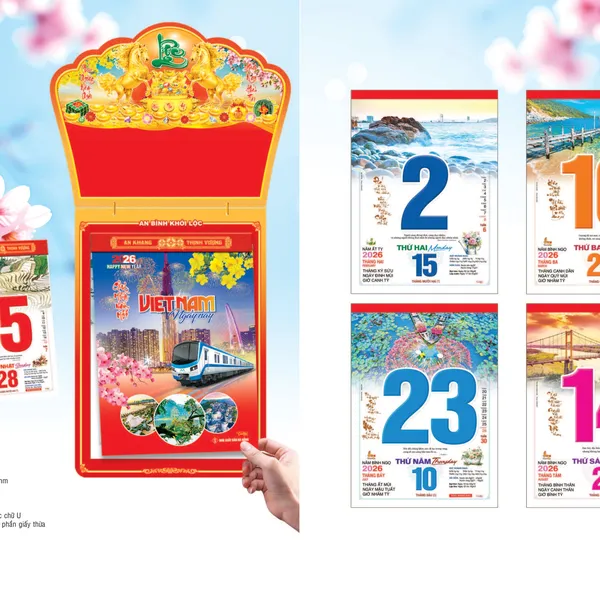 Lịch Bloc 30x41: NB1 - VIỆT NAM NGÀY NAY