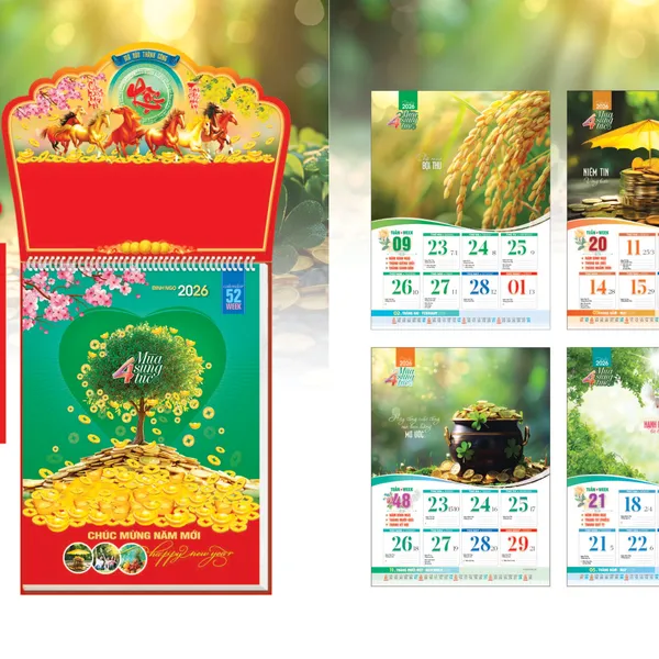 LỊCH 52 TUẦN NB20 (BỐN MÙA SUNG TÚC)