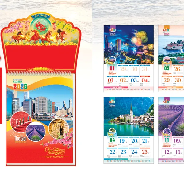 LỊCH 52 TUẦN NB22  (SẮC MÀU THẾ GIỚI)