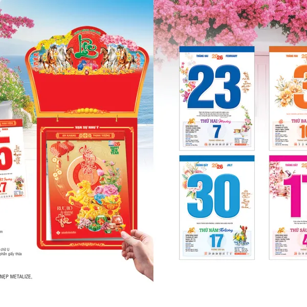 Lịch Bloc 25x35: NB4 - RỰC RÕ NHỮNG MÙA HOA