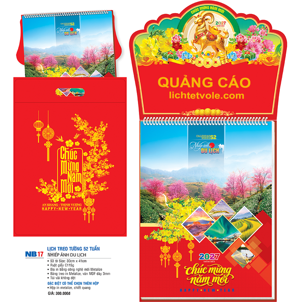 LỊCH 52 TUẦN NB17 (NHÍP ẢNH DU LỊCH)