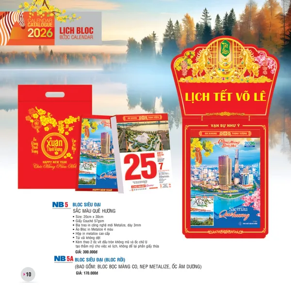 Lịch Bloc 20x30 NB05 - SẮC MÀU QUÊ HƯƠNG