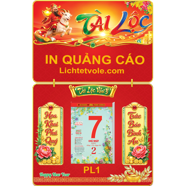 BÌA LỊCH 2027 - ĐINH MÙI PL1 