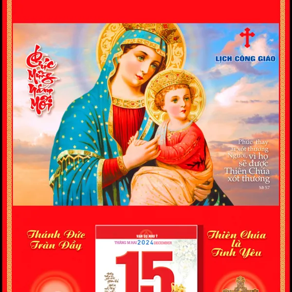 Bìa lịch công giáo 2025