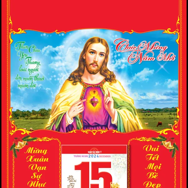 Bìa lịch công giáo 2025