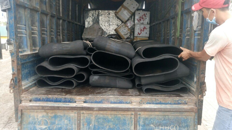 ống cao su bố vải mềm không lõi thép sử dụng máy khoan cọc nhồ