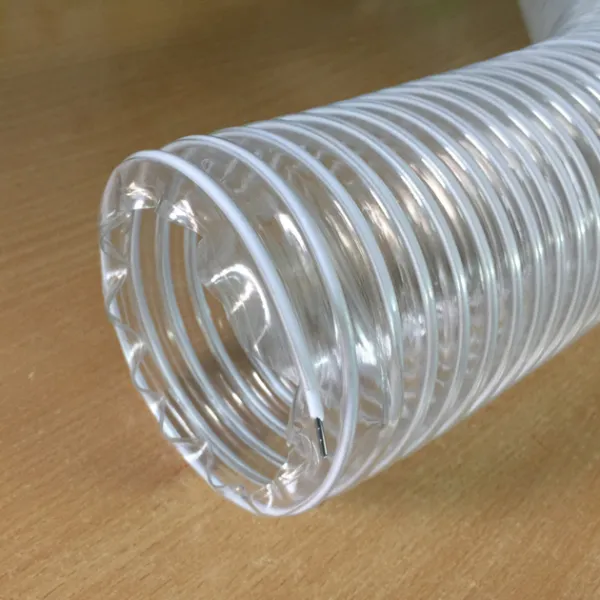 Ống nhựa gân nhựa màu trắng hút bụi