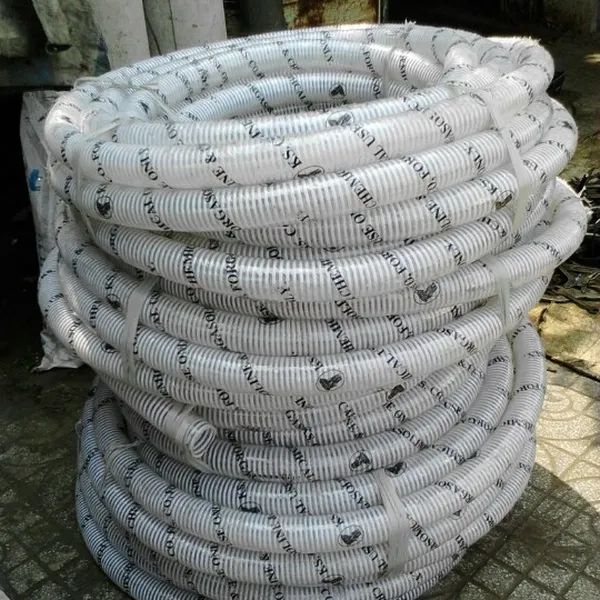 ống nhựa gân nhựa màu trắng
