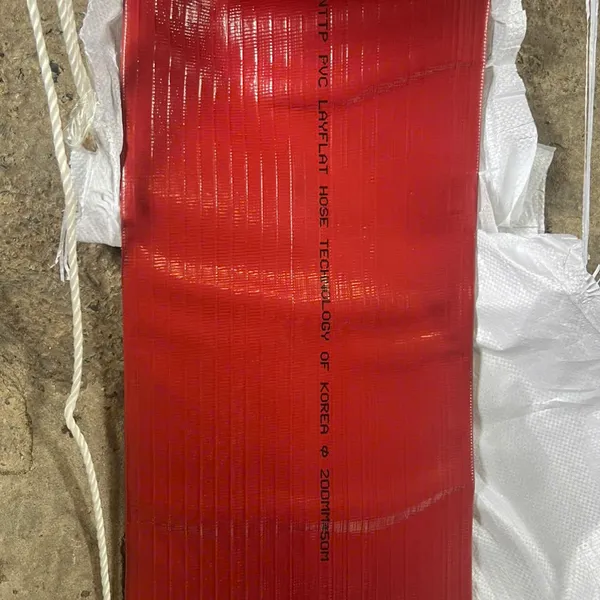 Ống bạt cốt dù màu đỏ tải bùn cát Ø200